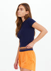 The Upside Shelter Fitted Tee - Navy