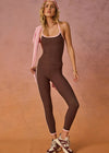 The Upside  Rhythm 25" Midi Leggings - Chocolate