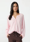 The Upside Rylee Knit Button Top - Rose Water