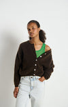 American Vintage Cardigan G-VITO19E - Coffee Melange