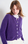 American Vintage Cardigan G-VITO19E - Eggplant