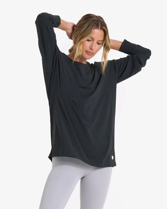 Vuori Long-Sleeve Feather Tee - Washed Black