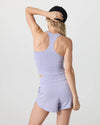 Vuori Halo Performance Crop Tank 2.0 - Lavender Mist Heather