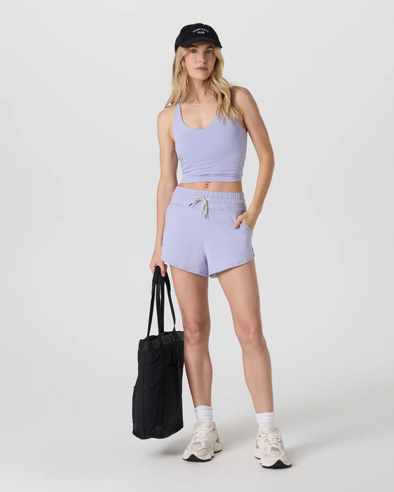 Vuori Halo Performance Crop Tank 2.0 - Lavender Mist Heather