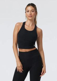  Vuori Elevation Racerback Tank - Black Heather