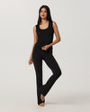 Vuori Halo Essential Scoop Tank - Black Tonal