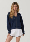 Vuori Halo Modern Full Zip Hoodie - Blue Coast Heather