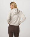 Vuori Halo Modern Full Zip Hoodie - Ecru Heather
