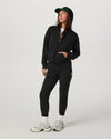 Vuori Halo Modern Full Zip Hoodie - True Black