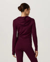 Vuori Mini Full Zip Hoodie - Cherry Noir