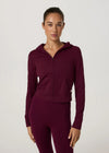Vuori Mini Full Zip Hoodie - Cherry Noir