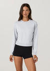Vuori Halo Modern Crew - Pale Grey Heather
