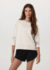 Vuori Long Sleeve Halo Crew - Ecru Heather
