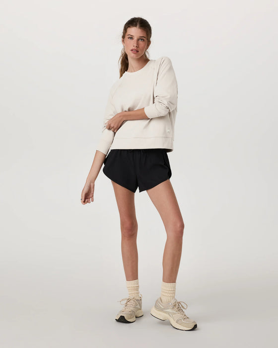 Vuori Long Sleeve Halo Crew - Ecru Heather
