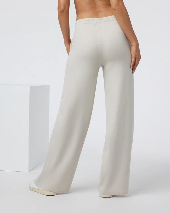 Vuori Halo Essential Wideleg - Ecru Heather