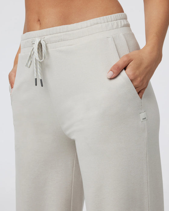 Vuori Halo Essential Wideleg - Ecru Heather
