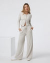 Vuori Halo Essential Wideleg - Ecru Heather
