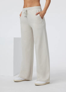  Vuori Halo Essential Wideleg - Ecru Heather
