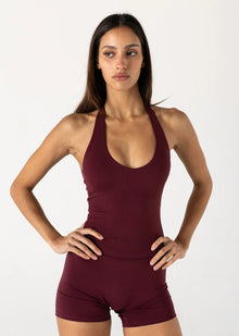  Vang Athletica Halter Tank - Burgundy