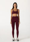 Vang Athletica Form Full Length Leggings - Burgundy