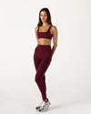 Vang Athletica Form Full Length Leggings - Burgundy