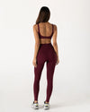 Vang Athletica Form Full Length Leggings - Burgundy