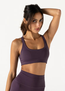  Vang Athletica Racer Crop - Plum