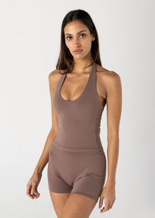  Vang Athletica Halter Tank - Clay