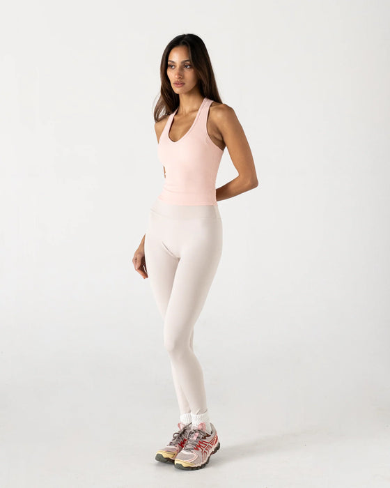 Vang Athletica Ribbed Racer Tank - Pink