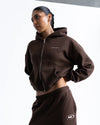 Vang Athletica Star Training Zip-Up Hoodie - Vintage Brown