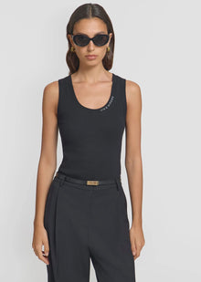  Viktoria & Woods Vik & Woods Tank - Black VIK & WOODS Embroidery