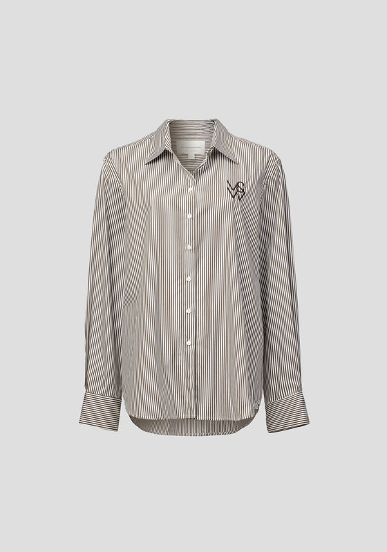Viktoria & Woods Trinity Shirt - Cocoa Stripe
