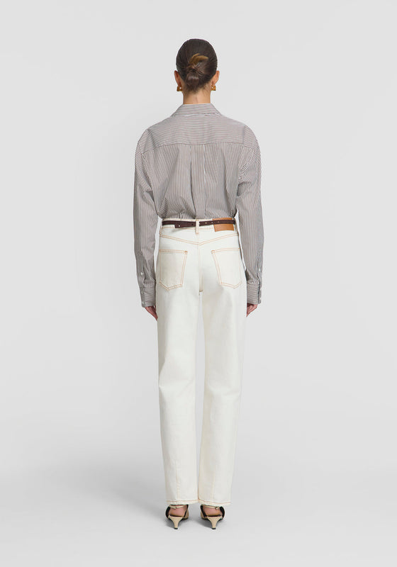 Viktoria & Woods Trinity Shirt - Cocoa Stripe