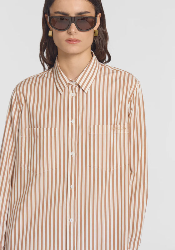 Viktoria and Woods Convent Shirt - Cameo Stripe
