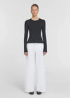 Viktoria & Woods Rib Longsleeve Tee - Black