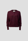 Viktoria & Woods Hart Merino Cardigan - Garnet