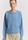 Viktoria & Woods Hart Merino Cardigan - Portrait Blue
