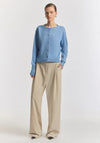 Viktoria & Woods Hart Merino Cardigan - Portrait Blue