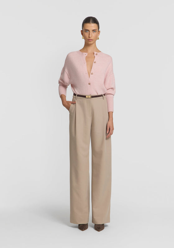Viktoria & Woods Hart Merino Cardigan - Rose Marle