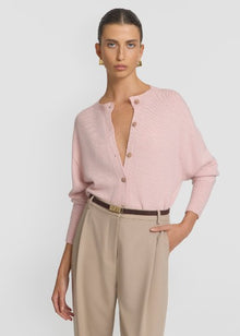  Viktoria & Woods Hart Merino Cardigan - Rose Marle