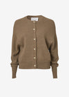 Viktoria & Woods Hart Merino Cardigan - Wicker Marl