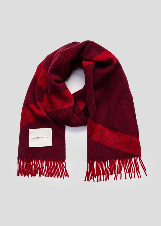 Viktoria & Woods Snowdrift Scarf - Sangria