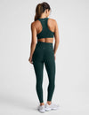 Beyond Yoga Caught In The Midi High Waist Legging - Dark Ivy Heather