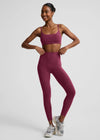 Beyond Yoga Caught In The Midi High Waist Legging - Pomegranate Heather