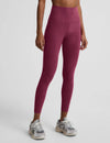 Beyond Yoga Caught In The Midi High Waist Legging - Pomegranate Heather