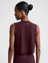 Beyond Yoga Featherweight Minimal Cropped Tank - Cabernet Heather