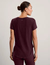 Beyond Yoga Featherweight On The Down low Tee - Cabernet Heather