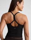 Beyond Yoga Spacedye Slim Racerback Midway Tank - Darkest Night