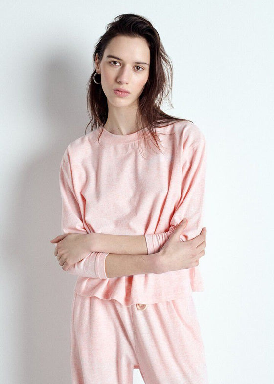 American Vintage Long Sleeve T-shirt YPA - Glazing Melange