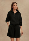 Varley Hawley Half Zip Sweat - Black
